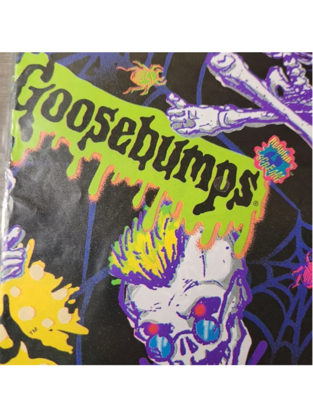 Vintage Hallmark 1996 Goosebumps Gift Wrap Paper Halloween Wrap